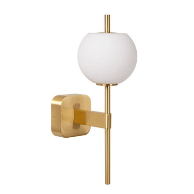 Lucide Elda Wall Light Matt Gold from B&Q