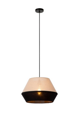 Lucide Kala Pendant Diameter 40Cm 1Xe27 - Taupe Light