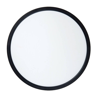 Lucide Castor Led Flush Ceiling Light With Remote Control Black from B&Q