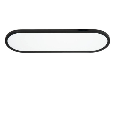 Lucide Elly 600 Led Flush Ceiling Light With Remote Control Black from B&Q