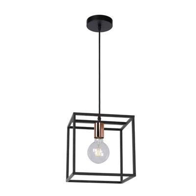 Lucide Arthur Ceiling Pendant Light Black from B&Q