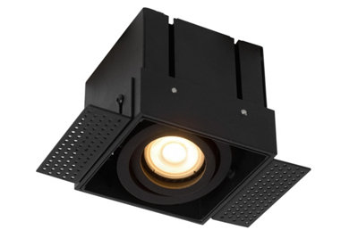 Lucide Trimless Modern Recessed Downlight1Xgu10Black from B&Q