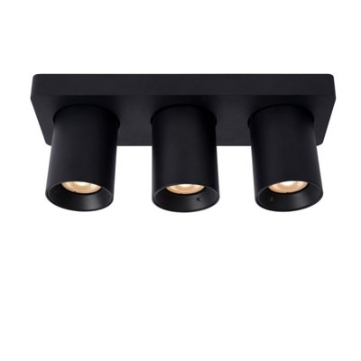 Lucide Nigel Modern Ceiling SpotlightLed Dim To WarmGu103X5W 2200K/3000KBlack from B&Q