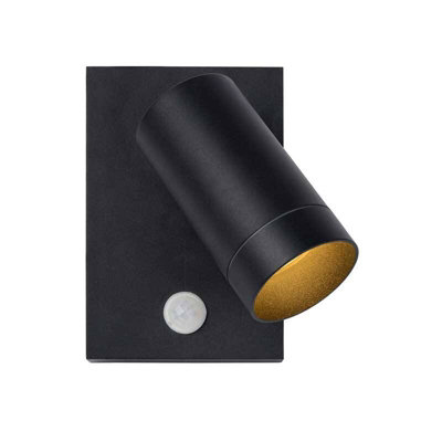 B&Q -  Taylor Outdoor Wall Mounted Spotlight With Pir Sensor Black