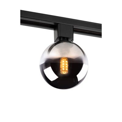 Lucide Tycho 1 Circuit Track Spotlight Smoked Grey from B&Q