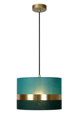 Lucide Light/Green Extravaganza Tusse Retro Pendant - 1Xe27 - 30Cm