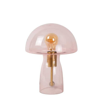 Lucide Fungo Glass Table Lamp Transparent from B&Q