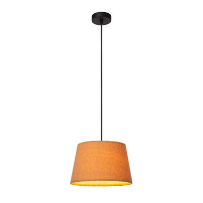 Lucide Woolly Ceiling Pendant Light Yellow from B&Q