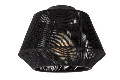 Lucide Jessica Flush Light Black from B&Q