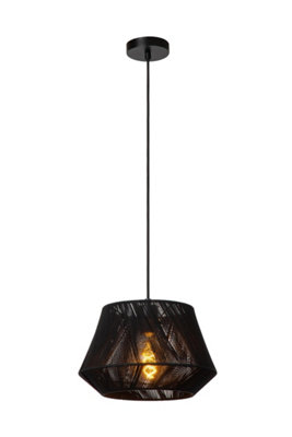 Lucide Jessica - Pendant - 1Xe27 - Light/Black