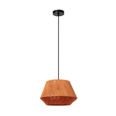 Lucide Jessica Ceiling Pendant Light Terracota from B&Q