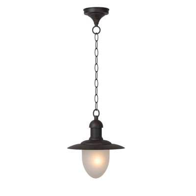 Lucide Aruba Pendant Porch Lantern Rust Brown from B&Q