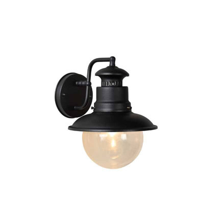Lucide Figo Outdoor Wall Light Black from B&Q