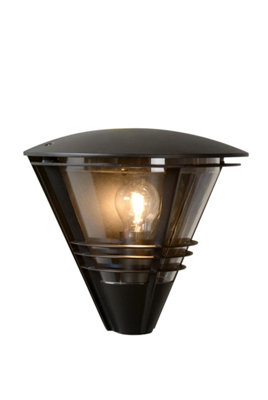 Lucide Livia Modern Wall Light Outdoor1Xe27Ip44Black from B&Q
