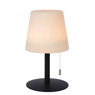 Lucide Rio Usb Rechargeable Colour Changing Led Outdoor Table Lamp Black from B&Q