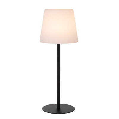 Lucide Tyon Led Outdoor Rechargeable Table Lamp Black from B&Q