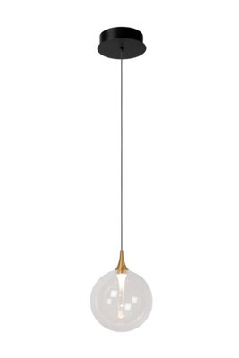 Lucide Premium Gisela Pendant Light Diameter 16Cm Led 2700KTransparent from B&Q