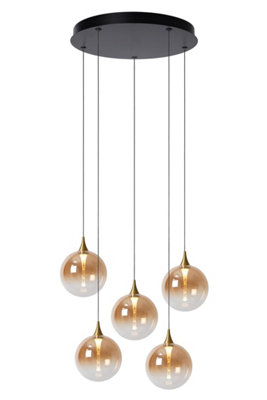 Lucide Premium Gisela Pendant Diameter 48Cm Led Dim. 2700K - Light/Amber