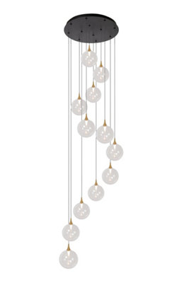 Lucide Premium Gisela Pendant Light Diameter 61Cm Led Dim. 2700KTransparent from B&Q