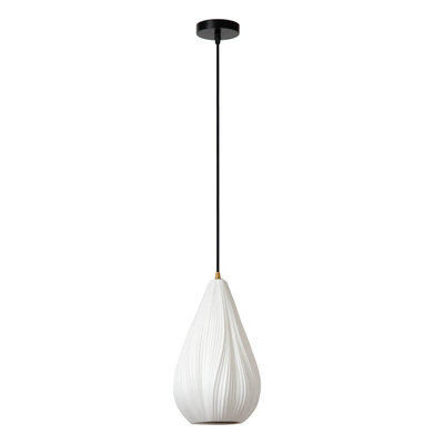 Lucide Cinzia Bar Ceiling Pendant Light White from B&Q