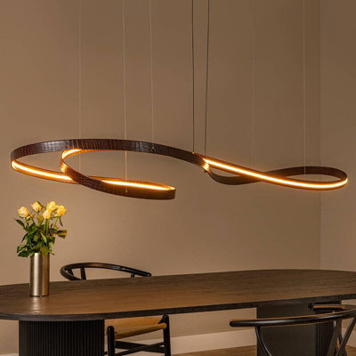 Lucide Slalom Led Ceiling Pendant Light With Remote Control Coffee from B&Q
