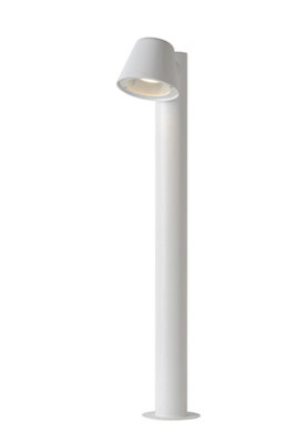 Lucide Dingo-Led Modern Bollard Light OutdoorLed Dim.Gu101X5W 3000KIp44White from B&Q