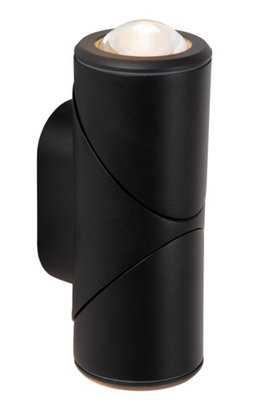 Lucide Erin Outdoor Wall Light - Black Aluminum - Integrated LED 2700K IP65 - Image 3