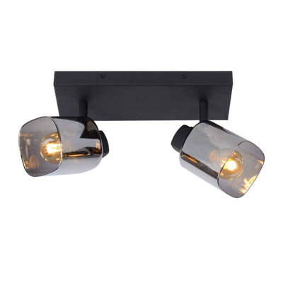 Lucide Alion 2 Light Spotlight Bar Black from B&Q