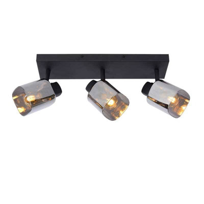 Lucide Alion 3 Light Spotlight Bar Black from B&Q