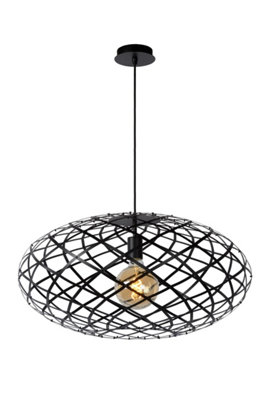 B&Q -  Wolfram Modern Pendant Light 65Cm1Xe27Black
