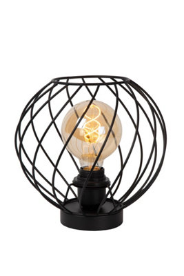 Lucide Black Danza Classic Table Lamp - 1Xe27 25Cm