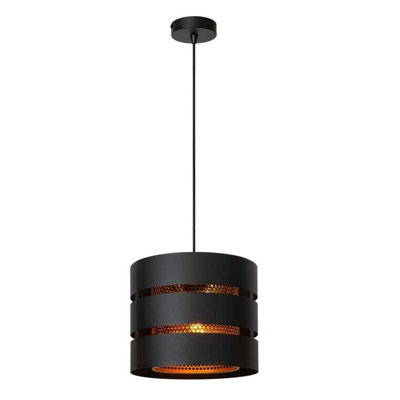 Lucide Rosas Ceiling Pendant Light Black from B&Q