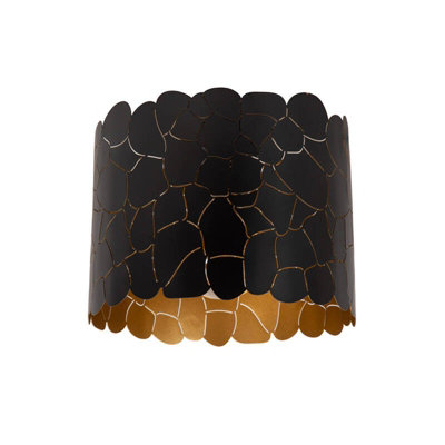 Lucide Almelo Flush Light Black from B&Q