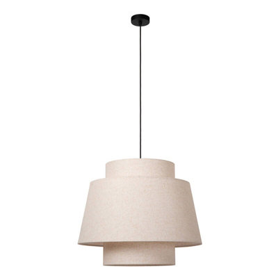 Lucide Tribute Ceiling Pendant Light Cream from B&Q
