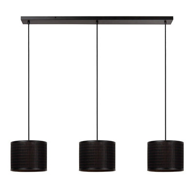 Lucide Tagalog Bar Ceiling Pendant Light Black from B&Q