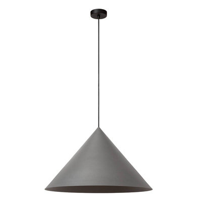 Lucide Spitze Ceiling Pendant Light Grey from B&Q