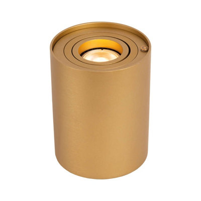 Lucide Tube Adjustable Led Touch Table Lamp Uplighter Matt Gold from B&Q