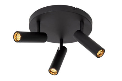 Lucide Grado Ceiling Spotlight Diameter 25Cm 3Xgu10 (Mr11)Black from B&Q