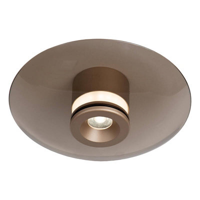 Lucide Santiago Led Flush Ceiling Light Champagne from B&Q
