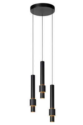Lucide Margary Modern Pendant Light 28CmLed Dim.3X4W 2700KBlack from B&Q