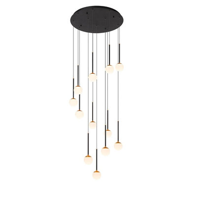 Lucide Calina Led 12 Light Cluster Ceiling Pendant Light Black from B&Q