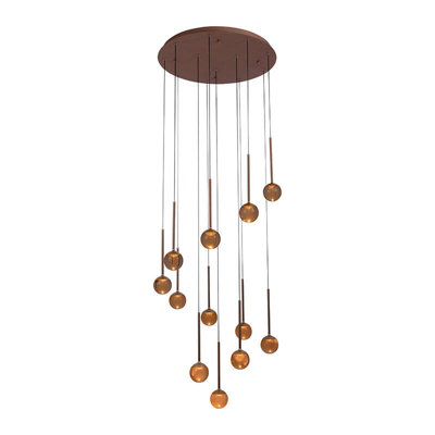 Lucide Calina Led 12 Light Cluster Ceiling Pendant Light Coffee from B&Q