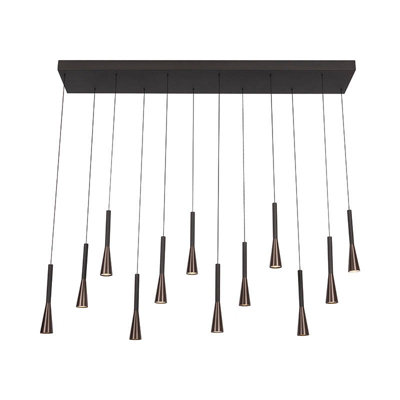Lucide Joakim 1500 Led Bar Ceiling Pendant Light Coffee from B&Q