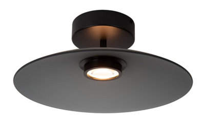 Lucide Premium Menga Flush Ceiling Light Diameter 40Cm Led Dim. 2700KSmoke Grey from B&Q