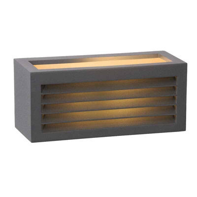 Lucide Dimo Outdoor Up & Down Wall Light Anthracite from B&Q