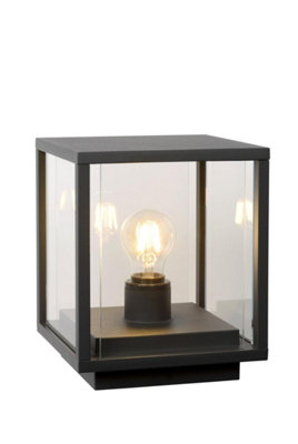 Lucide Unisex Black 'Claire' Dimmable Stylish Outdoor Vintage Led Pedestal Light 1Xe27 In Size 1 - Image 4