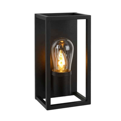 Lucide Carlyn Wall Light Black from B&Q