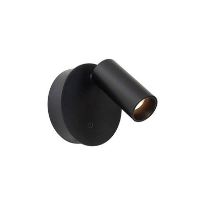 Lucide Toni Usb Rechargeable Led Touch Reading Light Black from B&Q