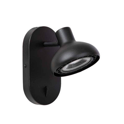 Lucide Sensas Wall Spotlight Black from B&Q