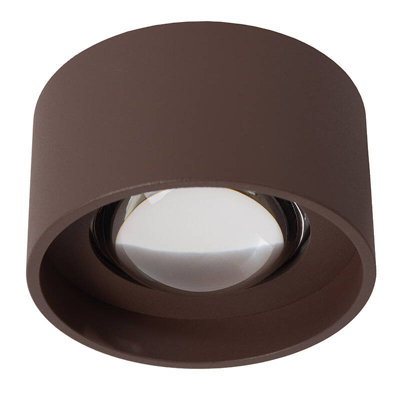 Lucide Lenz Led Outdoor Ceiling Spotlight Rust Brown from B&Q